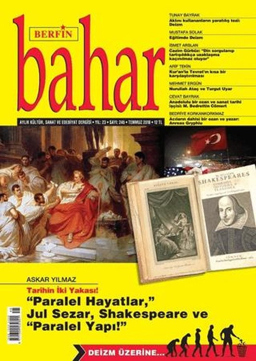 Berfin Bahar Aylık Kültür Sanat ve Edebiyat Dergisi Sayı: 245 Temmuz 2018 | Berfin Bahar Dergisi (Ciltsiz)