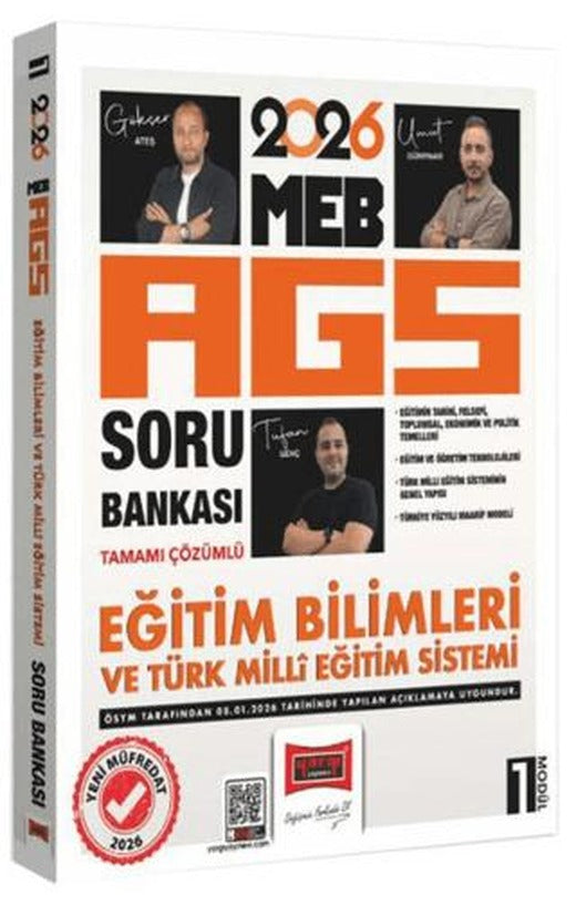 2026 MEB-AGS Eğitim Bilimleri ve Türk Milli Eğitim Sistemi Tamamı Çözümlü Soru Bankası Modül 1 | Yargı Yayınevi (Ciltsiz)
