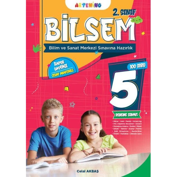 2. Sınıf 2025 Bilsem Sınavına Hazırlık 5'li Deneme Sınavı | Artenino Yayıncılık (İnce Kapak)