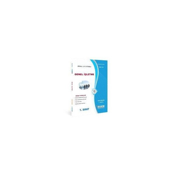 1. Sınıf 1. Yarıyıl Genel İşletme Konu Anlatımlı Soru Bankası - Kod 156