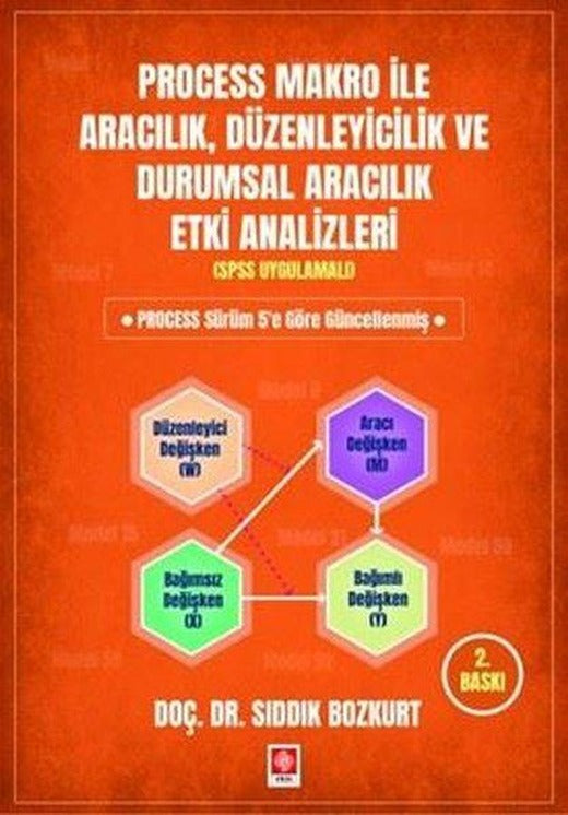 Process Makro İle Aracılık Düzenleyicilik ve Durumsal Aracılık Etki Analizleri - Spss Uygulamalı | Ekin Basım Yayın (İnce Kapak)