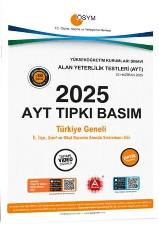 2025 AYT Tıpkı Basım Çıkmış Sorular