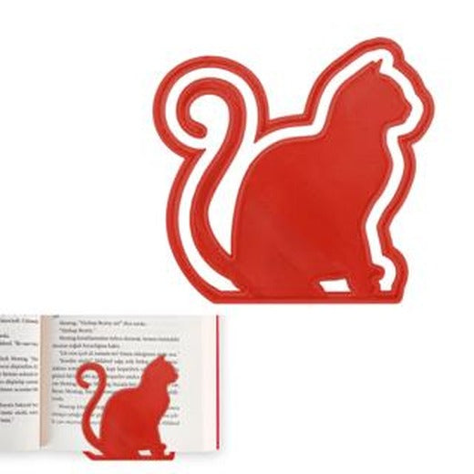 Kitap Ayracı Kedicik Kırmızı | Bcoverart