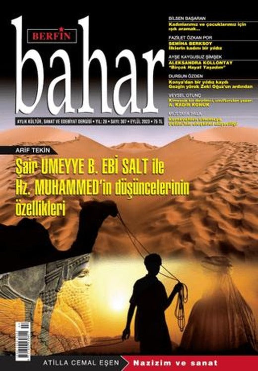 Berfin Bahar Aylık Kültür Sanat ve Edebiyat Dergisi Sayı: 307 Eylül 2023 | Berfin Bahar Dergisi (Ciltsiz)