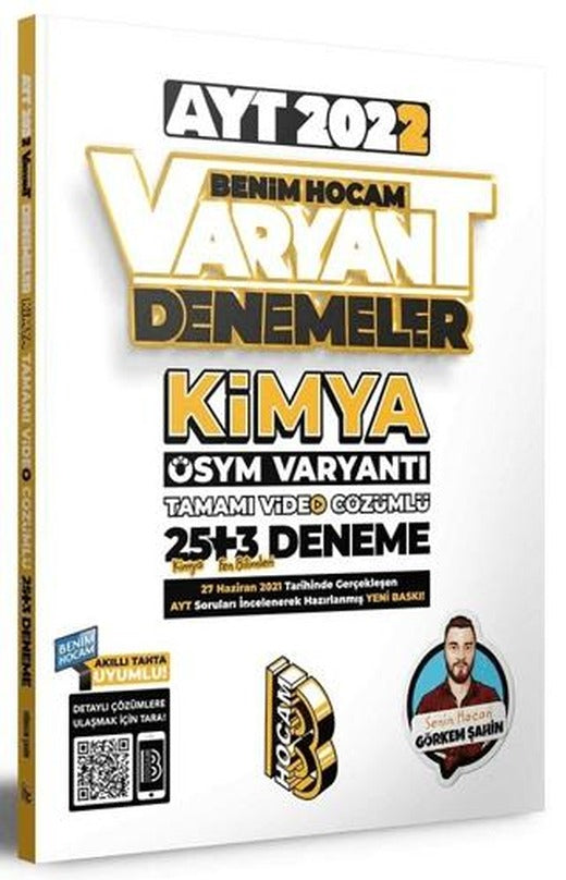 AYT Kimya Tamamı Video Çözümlü 25+3 Deneme Sınavı