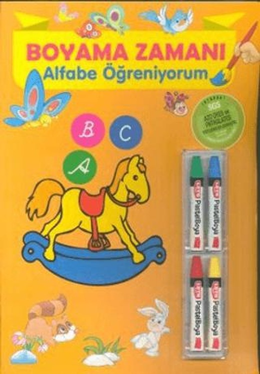 Boyama Zamanı: Alfabe Öğreniyorum | Parıltı Yayınları (Ciltsiz)