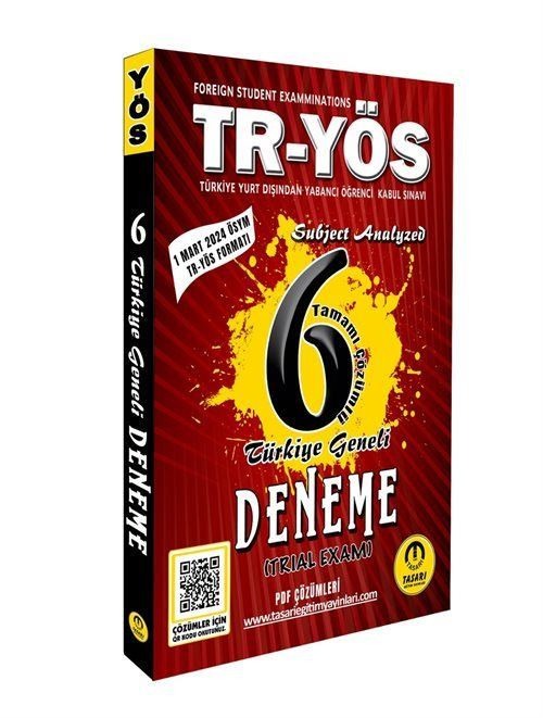 2025 TR YÖS 6 Son Format 6 Genel Deneme | Tasarı Akademi (İnce Kapak)