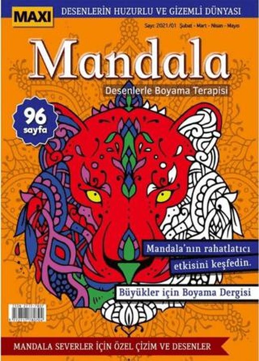 Maxi Mandala Desenlerle Boyama Terapisi 3 | Maxi Yayıncılık (Ciltsiz)
