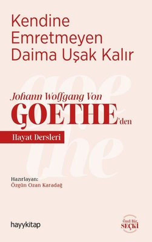 Kendine Emretmeyen Daima Uşak Kalır - Johann Wolfgang Von Goetheden Hayat Dersleri | Hayy Kitap