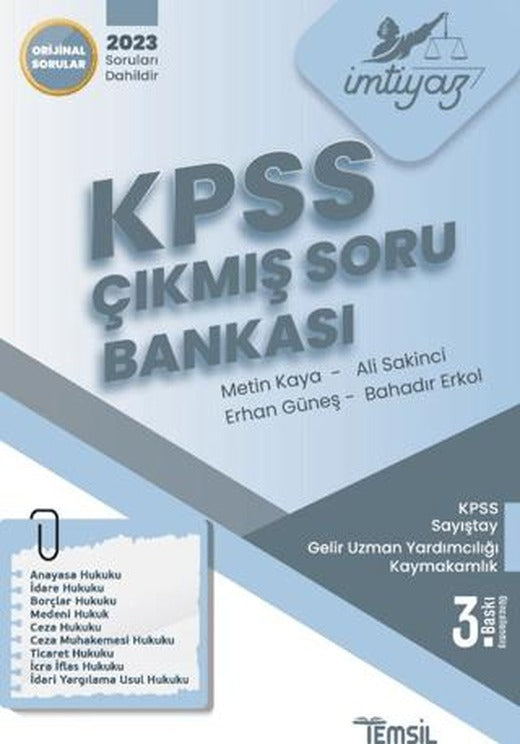 İmtiyaz KPSS Çıkmış Soru Bankası | Temsil Kitap (Ciltsiz)