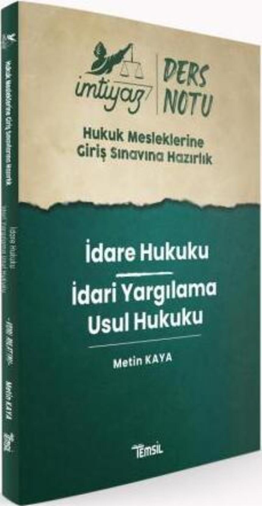İmtiyaz HMGS Ders Notları İdare Hukuku - İdari Yargılama Usul Hukuku Ders Notu | Temsil Kitap (Ciltsiz)