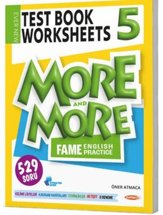 5. Sınıf More and More English Fenomen Test Book Worksheets | Kurmay Yayınları (Ciltsiz)