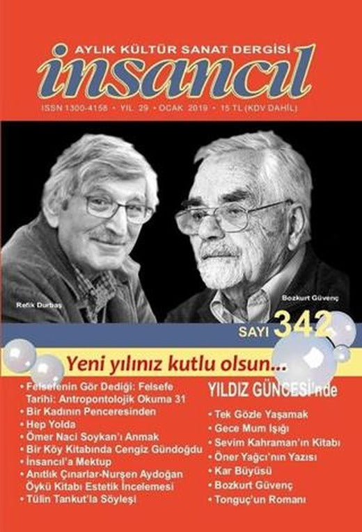 İnsancıl Aylık Kültür Sanat Dergisi Sayı: 342 Ocak 2019 | İnsancıl Dergisi Yayınları (Ciltsiz)