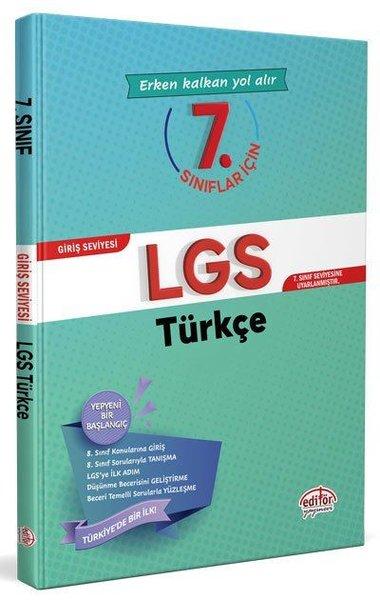 7.Sınıflar İçin LGS Türkçe | Editör (İnce Kapak) - Resim 1
