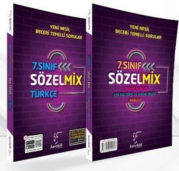 7.Sınıf Sözel Mix Soru Bankası | Karekök Eğitim Yayın (İnce Kapak) - Resim 1