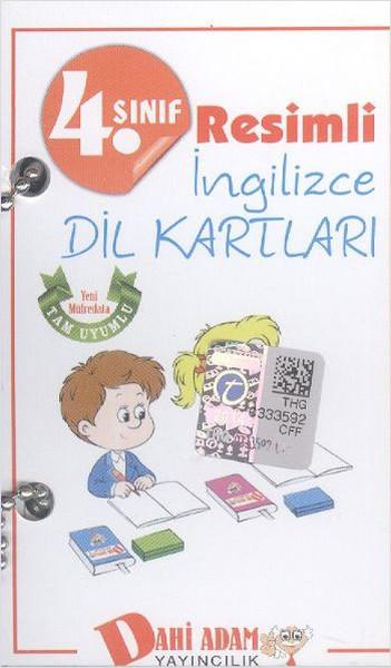 Dahi Adam 4. Sınıf Resimli İngilizce Dil Kartları | Dahi Adam Yayıncılık (İnce Kapak) - Resim 1