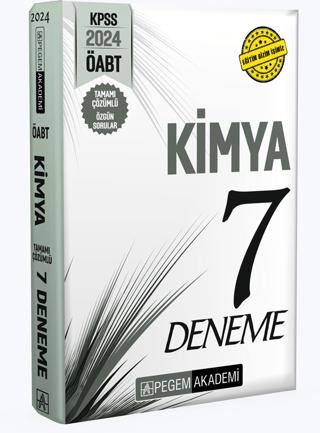 2024 KPSS ÖABT Kimya Öğretmenliği Tamamı Çözümlü 7 Deneme | Pegem Akademi Yayıncılık (Ciltsiz) - Resim 1