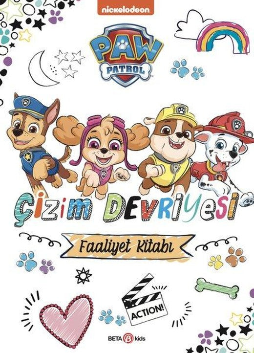 Paw Patrol - Çizim Devriyesi Faaliyet Kitabı | Beta Kids (İnce Kapak)
