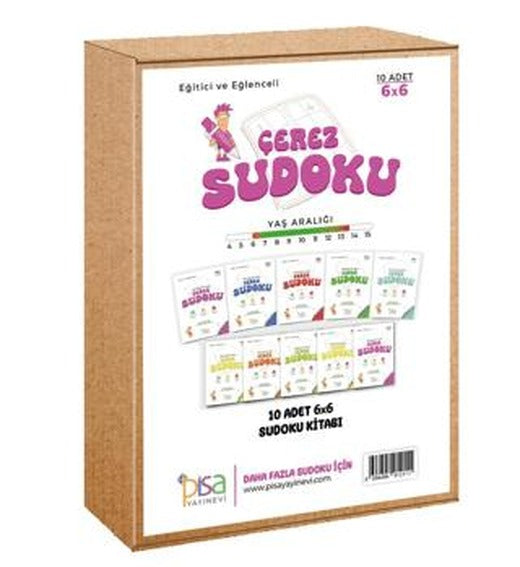 6X6 Eğitici ve Eğlenceli 10 Adet Çerez Sudoku Set | Pisa Yayınevi (Ciltsiz)