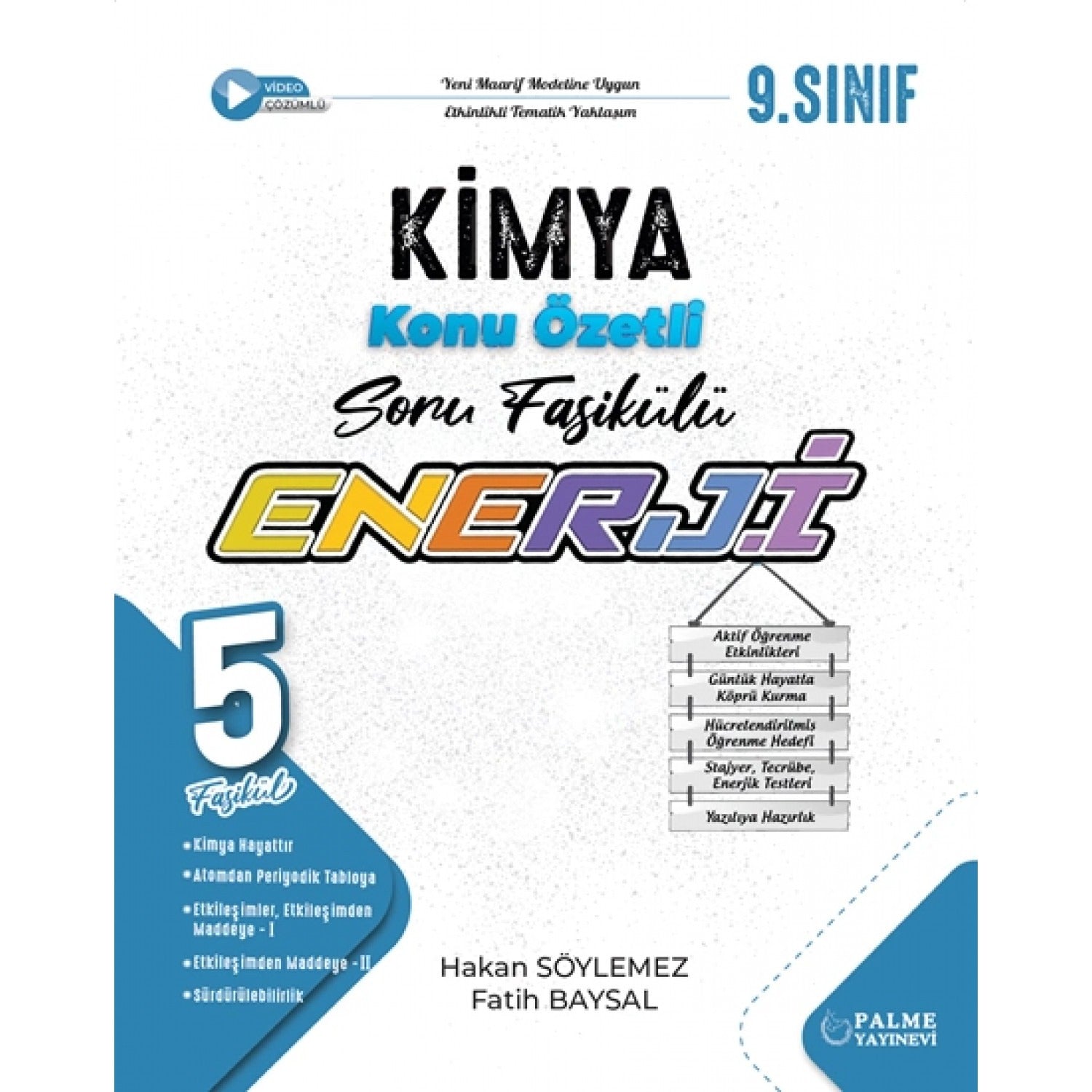 9. Sınıf Enerji Kimya Konu Özetli Soru Fasikülleri (5 Fasikül)