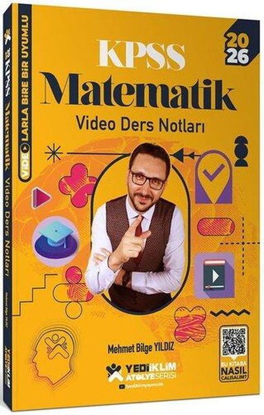 2026 KPSS Atölye Serisi Genel Yetenek Matematik Video Ders Notları | Yediiklim Yayınları (İnce Kapak)