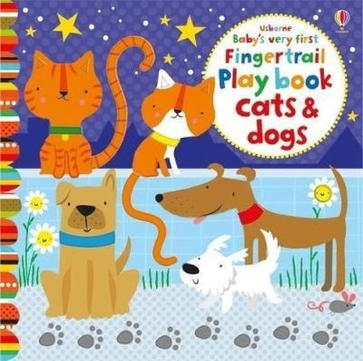 Baby's Very First Fingertrails Playbook Cats and Dogs | Usborne