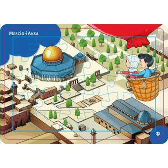4-6 Yaş Değerli Mekanlar Mescidi Aksa Puzzle 30 Parça | Türkiye Diyanet Vakfı Yayınları
