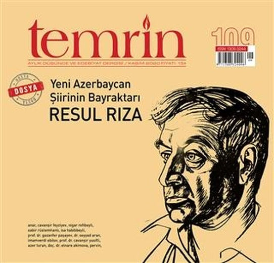 Temrin Düşünce ve Edebiyat Dergisi Sayı: 109 Kasım 2020 | Temrin Dergisi (Ciltsiz)