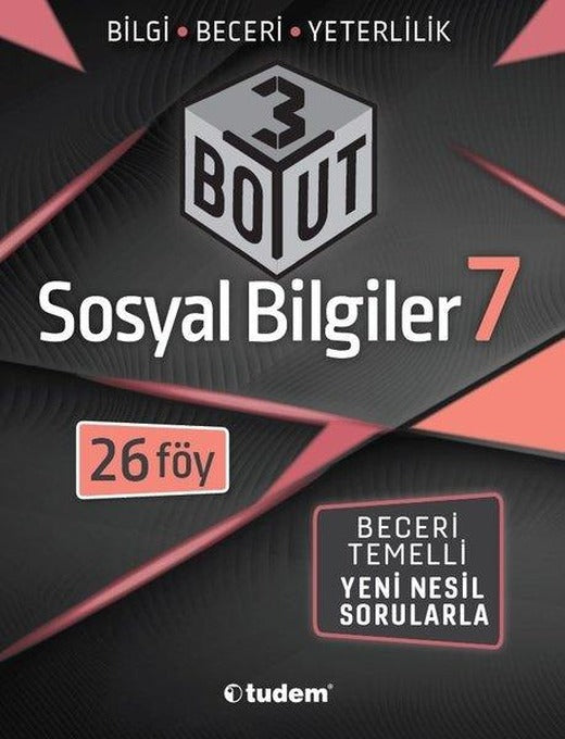 Sosyal Bilgiler 7.Sınıf 3 Boyut | Tudem Yayınları - Ders Kitapları (İnce Kapak)