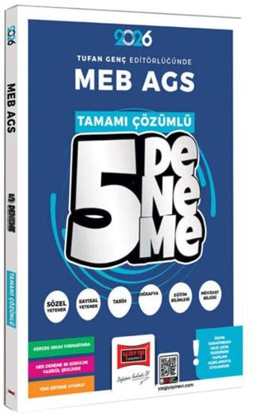 2026 MEB-AGS Tüm Dersler Tamamı Çözümlü 5 Deneme Sınavı