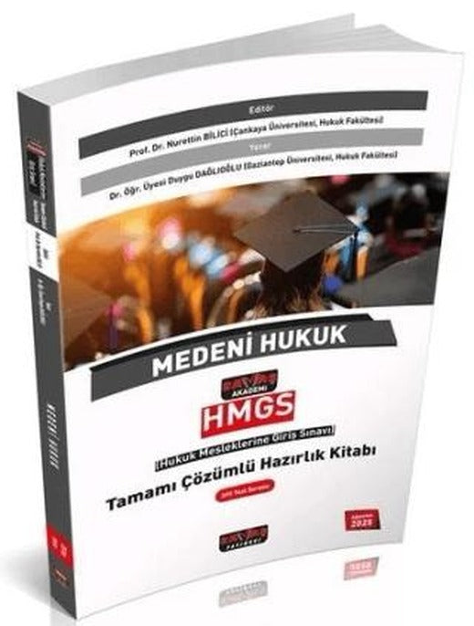 2025 HMGS Medeni Hukuk Hazırlık Kitabı Çözümlü | Savaş Yayınevi (Ciltsiz)