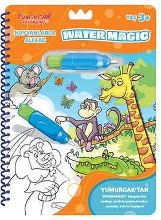 Hayvanlarla Alfabe - Water Magic 3 + Yaş | Yumurcak Yayınları (İnce Kapak)