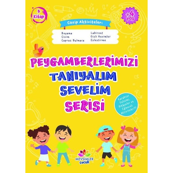Peygamberlerimizi Tanıyalım Sevelim Serisi-8 Kitap Takım | Mevsimler Çocuk (İnce Kapak)
