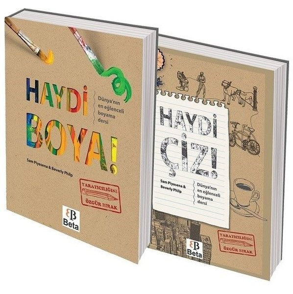 Haydi Boya Çiz Seti-2 Kitap Takım | Beta Kids (Ciltli)