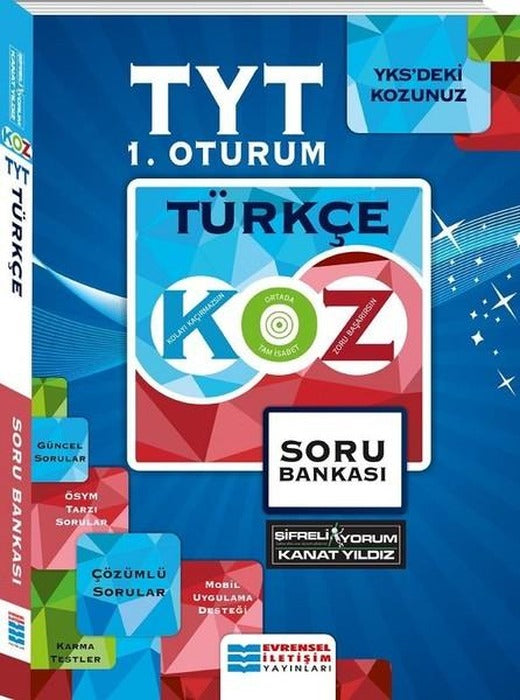 TYT 1.Oturum Türkçe Kolaydan Zora Soru Bankası | Evrensel İletişim Yayınları (İnce Kapak)