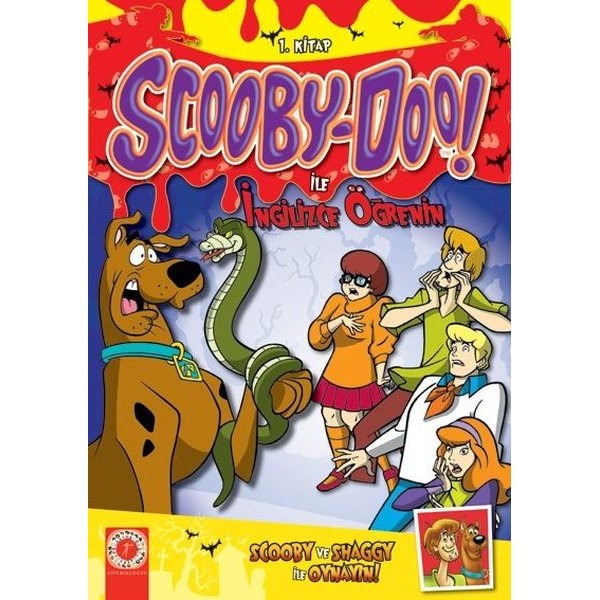 Scooby-Doo! İle İngilizce Öğrenin 1.Kitap- Scooby ve Shaggy ile Oynayın | Artemis Çocuk (İnce Kapak)