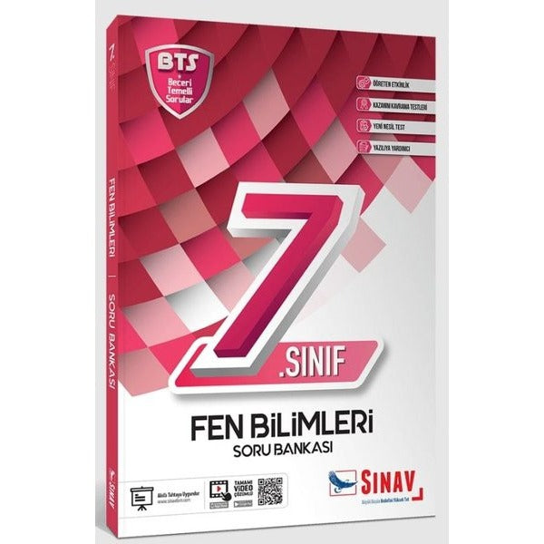 7.Sınıf Fen Bilimleri Soru Bankası | Sınav Dergisi Yayınları (İnce Kapak)