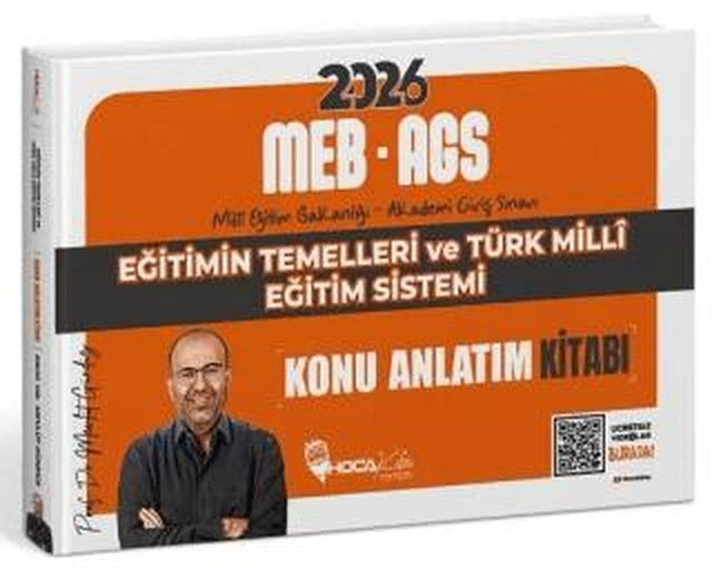 2026 MEB-AGS Eğitimin Temelleri ve Türk Milli Eğitim Sistemi Konu Anlatım Kitabı