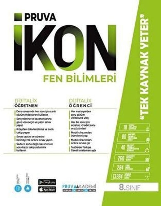 8. Sınıf İkon Fen Bilimleri Konu Anlatım Kitabı | Pruva Akademi