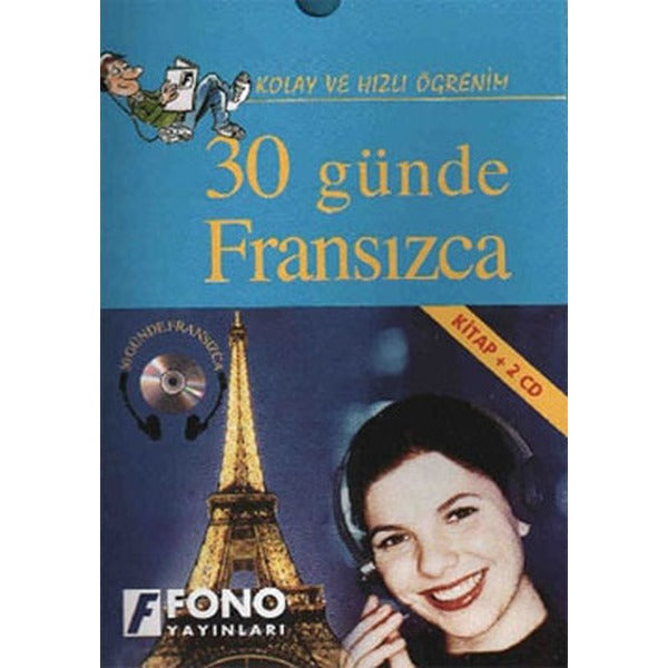 30 Günde Fransızca (kitap + 2 CD) - Kutulu | Fono Yayınları (İnce Kapak)