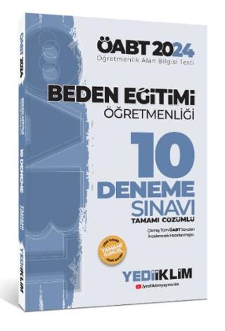 ÖABT Beden Eğitimi Öğretmenliği Tamamı Çözümlü 10 Deneme Sınavı | Yediiklim Yayınları (Ciltsiz) - Resim 1