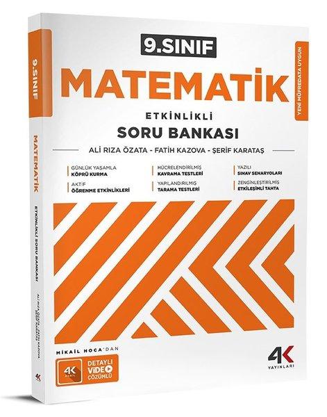 9. Sınıf Matematik Etkinlikli Soru Bankası | 4K Yayınları (İnce Kapak) - Resim 1