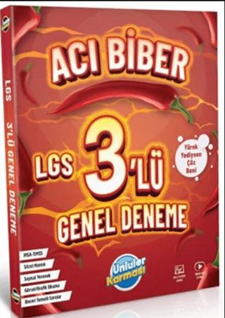 8.Sınıf LGS Acı Biber Genel 3 Lü Deneme Ünlüler Karması