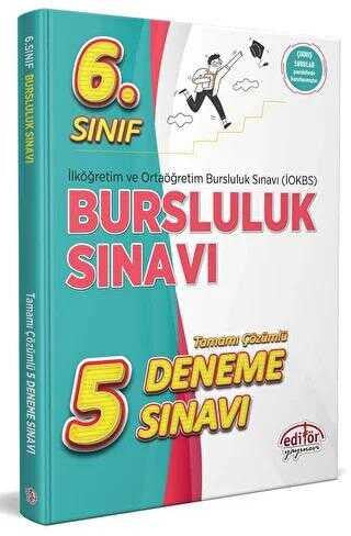 6.Sınıf Bursluluk Sınavı 5 Deneme - Editör kitap kapağı