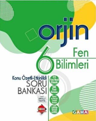 6. Sınıf Orjin Fen Bilimleri Konu Özetli Etkinlikli Soru Bankası - Kolektif kitap kapağı