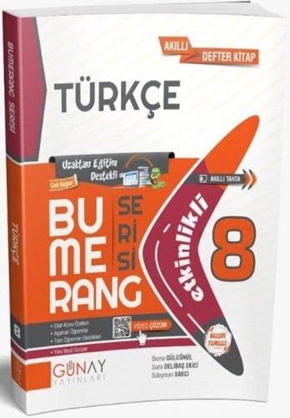 8.Sınıf Bumerang Etkinlikli Türkçe | Günay Yayıncılık (İnce Kapak) - Resim 1