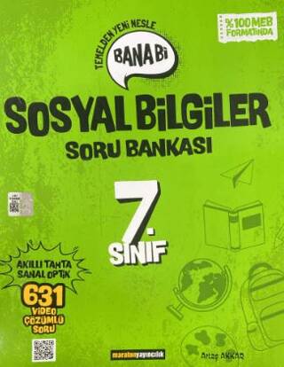 7. Sınıf Bana Bi Sosyal Bilgiler Soru Bankası - Artaş Akkar kitap kapağı