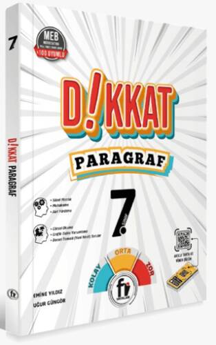 7. Sınıf Dikkat Paragraf Soru Bankası - Emine Yıldız kitap kapağı