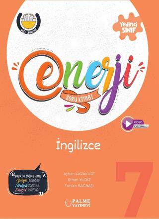 7. Sınıf Enerji İngilizce Soru Kitabı - Ayhan Karakurt kitap kapağı
