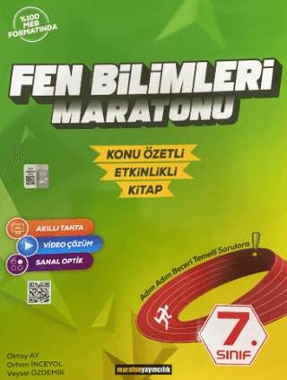 7. Sınıf Fen Bilimleri Maratonu Konu Özetli - Etkinlikli Kitap - Oktay Ay kitap kapağı